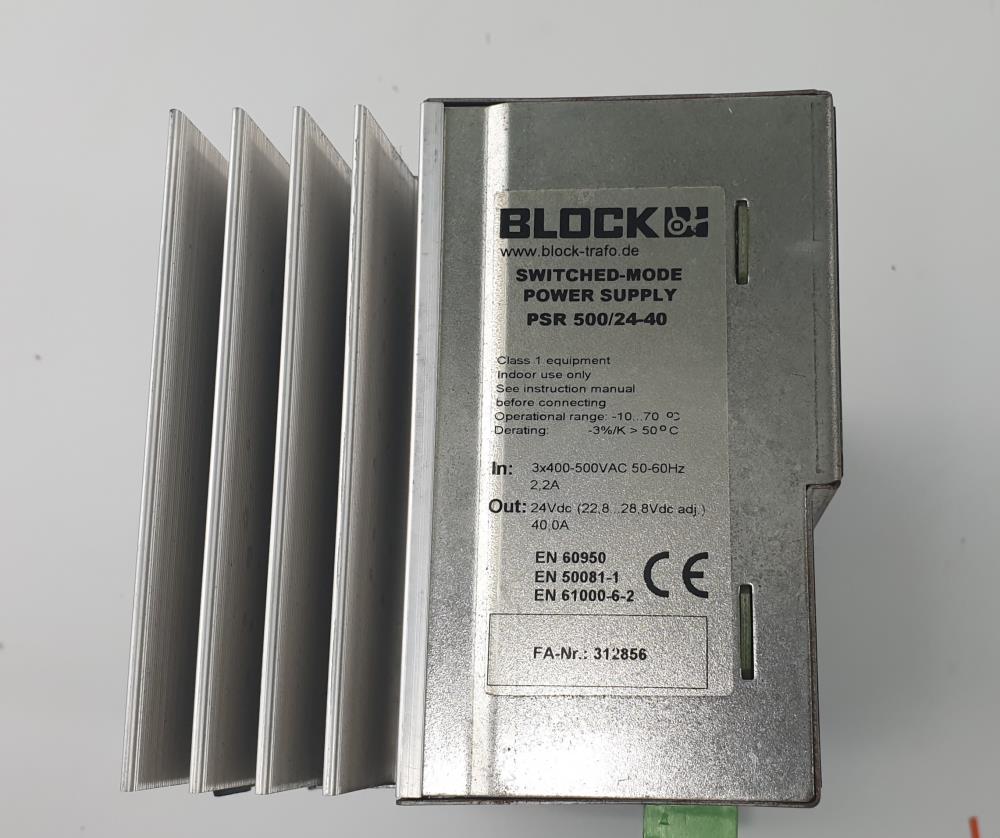 BLOCK Netzteil/  Power supply PSR 500/24-40*